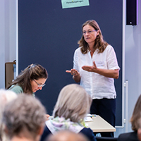 Dr Monika W&auml;ber at the thematic workshop Biomonitoring